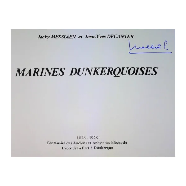 Marines dunkerquoises 1878-1978,