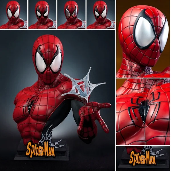 MARVEL COMICS Buste Spider-Man Red and Black Queen Studios