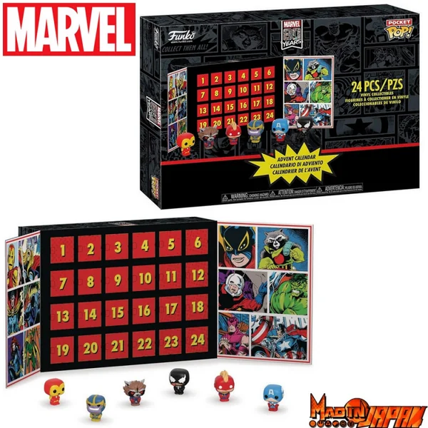 MARVEL COMICS Calendrier de l'Avent 2019 Poket POP Funko