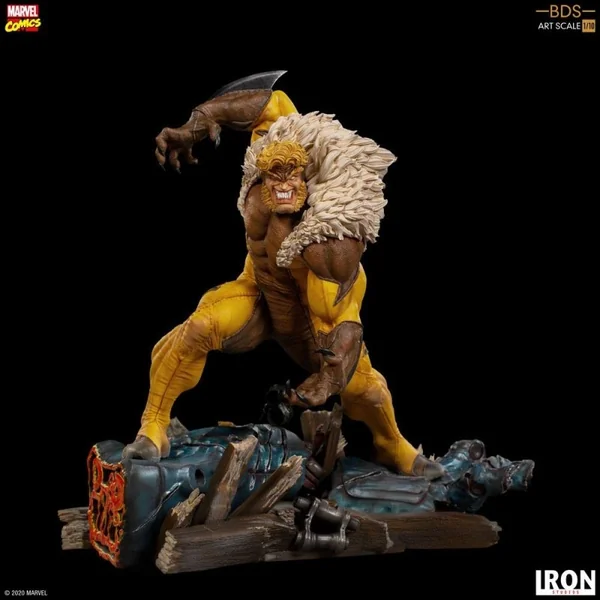 MARVEL COMICS Statue Sabretooth BDS Art Scale Iron Studios