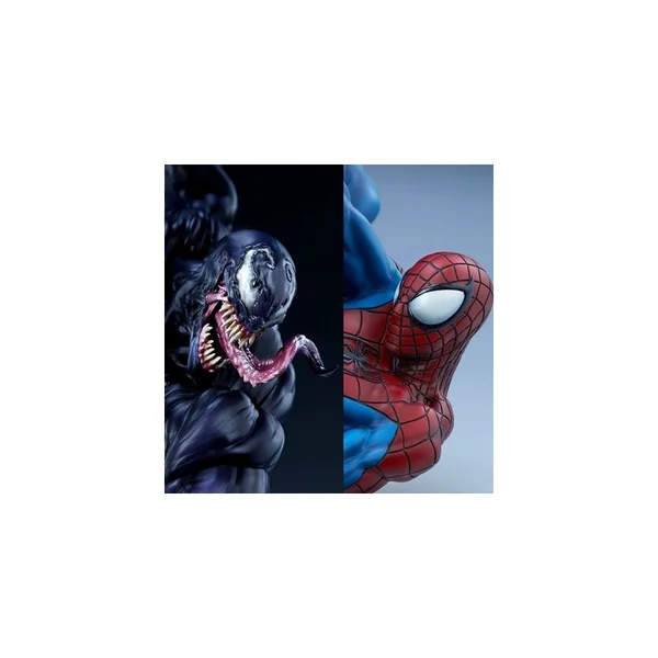 MARVEL Diorama Spider Man vs Venom Maquette Sideshow