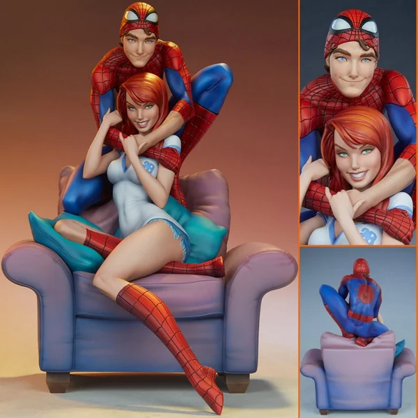 MARVEL Statue Spider-Man & Mary Jane by J. Scott Campbell Sideshow