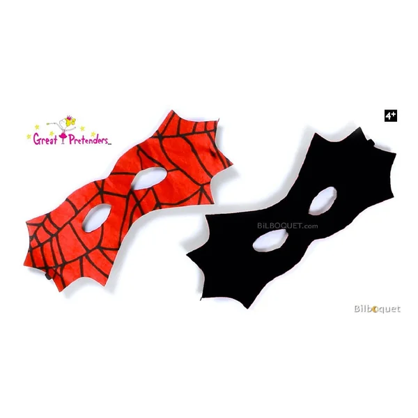 Masque réversible Chauve souris/Araignée - Accessoire déguisement