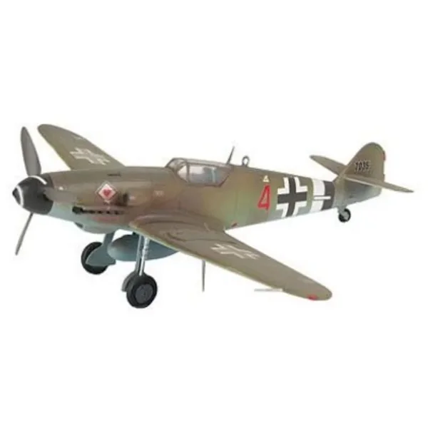 Messerschmitt Bf 109 Set - coffret contenant la maquette, les peintures, pinceau et colle