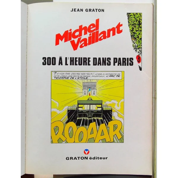 Michel Vaillant Elf-Antar 2-6 - 300 à l'heure dans Paris