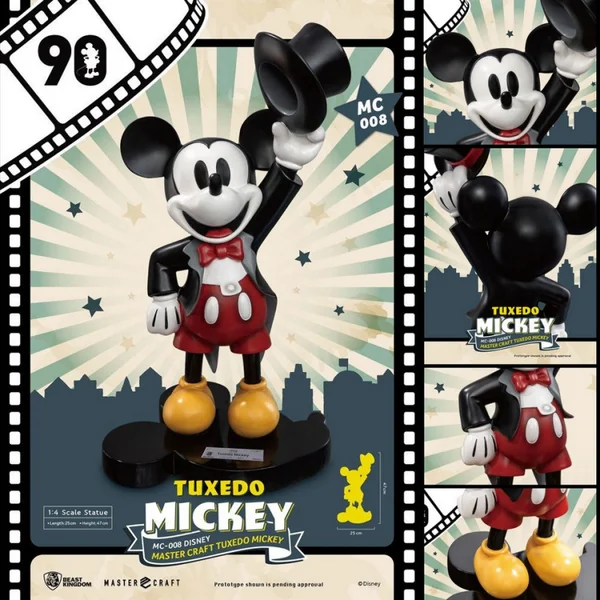 MICKEY MOUSE Statue Master Craft Tuxedo Mickey 90th Anniversary Beast Kingdom