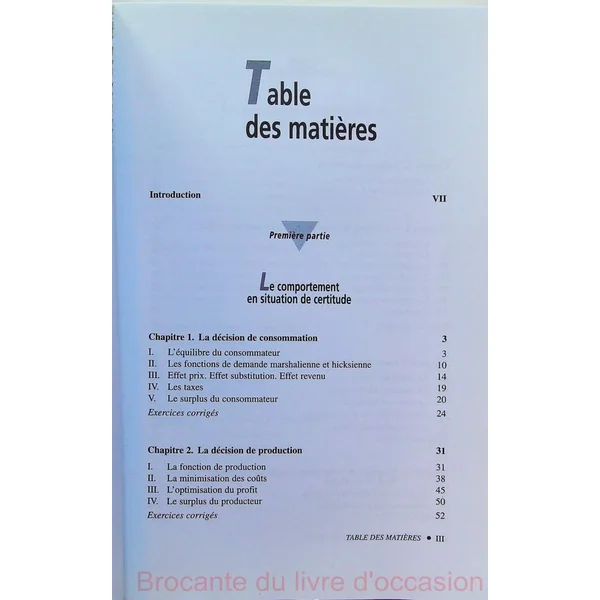 Microéconomie de l'incertain