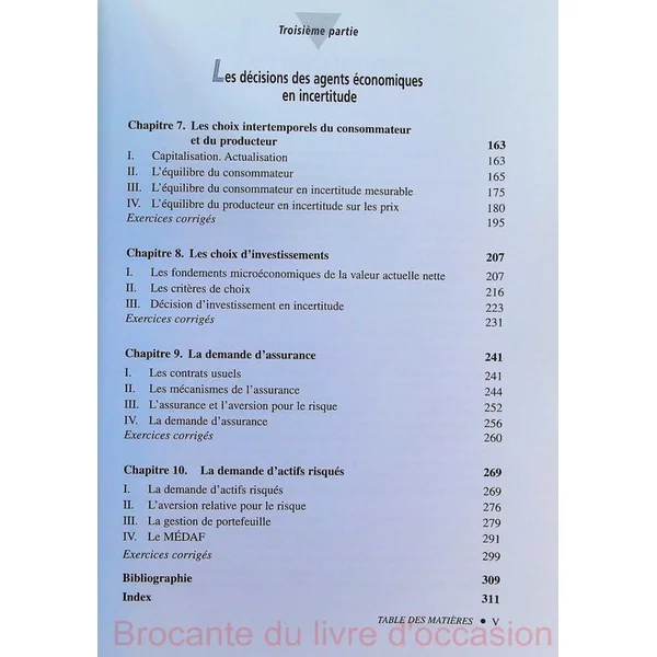 Microéconomie de l'incertain