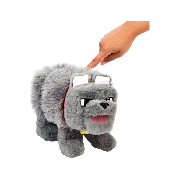 Minecraft, le film - peluche sonore Dennis le loup 20 cm