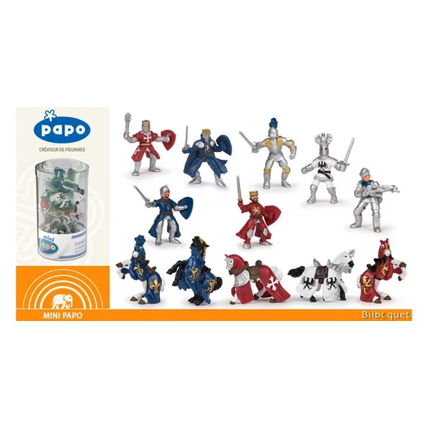 Mini Plus Tub's figurines Chevaliers - 12 mini figurines