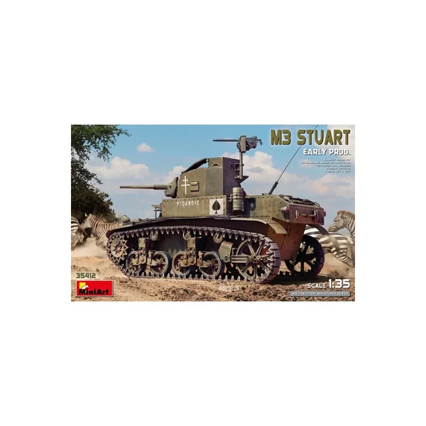 MINIART 35412 MAQUETTE M3 STUART EARLY PROD. 1/35