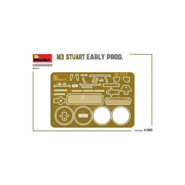 MINIART 35412 MAQUETTE M3 STUART EARLY PROD. 1/35