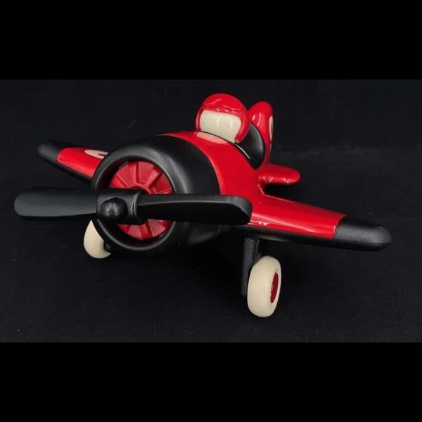 Miniature Vintage Avion Mimmo n°9 Rouge Noir Playforever PLMIM202