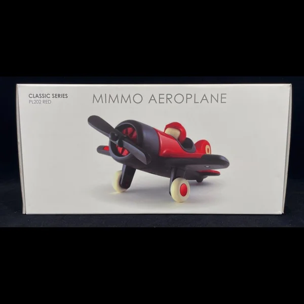 Miniature Vintage Avion Mimmo n°9 Rouge Noir Playforever PLMIM202