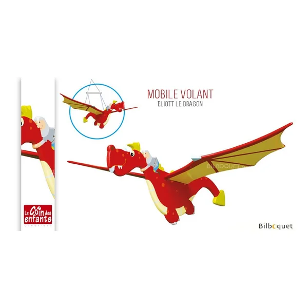 Mobile en bois Eliott le dragon