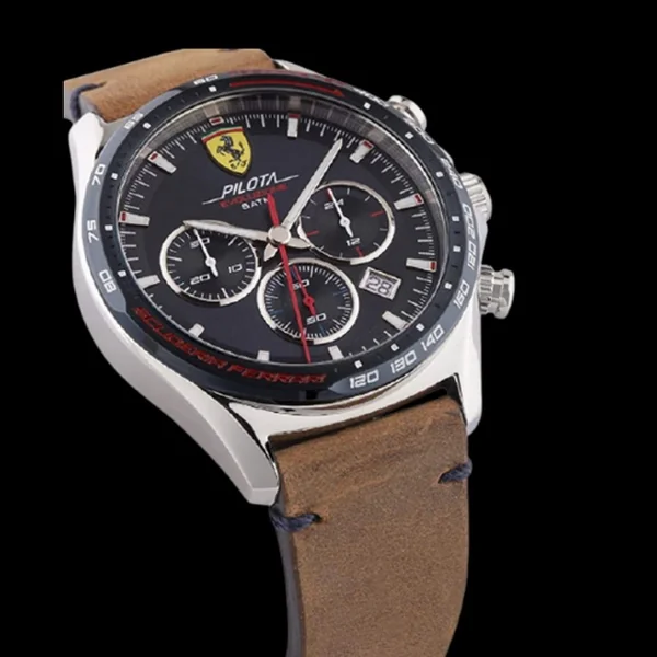Montre Ferrari Pilota Evo Cuir Marron FE0830711
