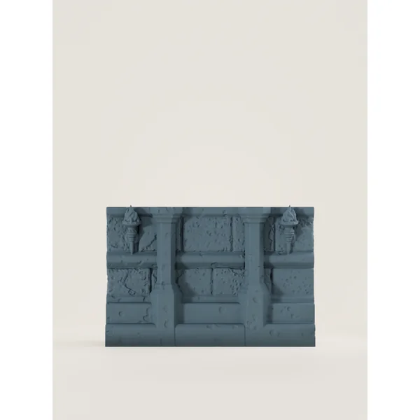 Mur modulaire avec lanterne