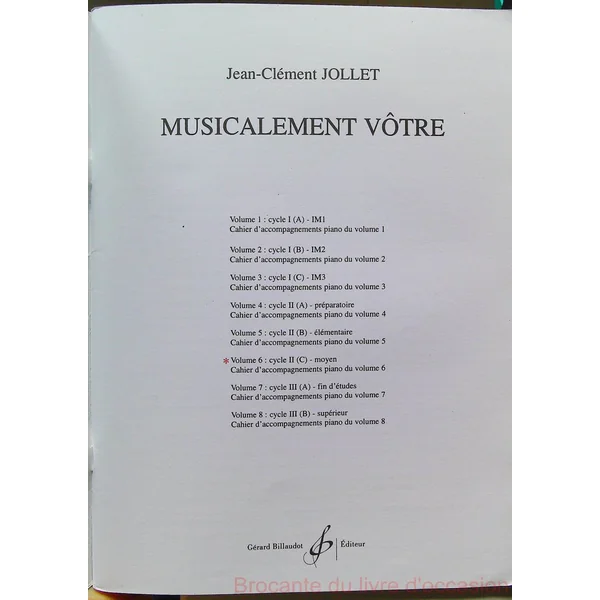Musicalement votre volume 6