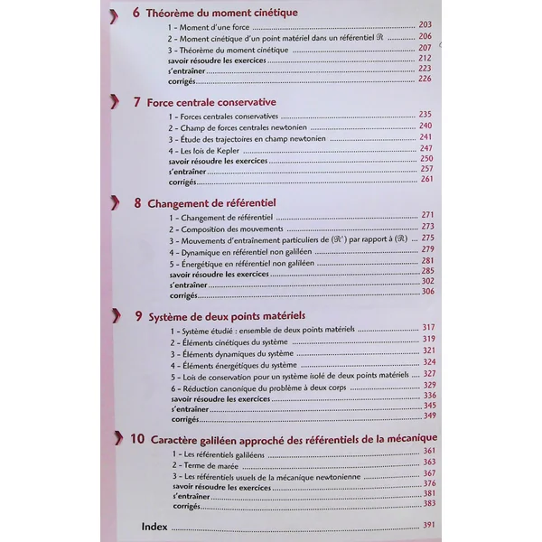 Mécanique PCSI MPSI PTSIClasse Prépa-