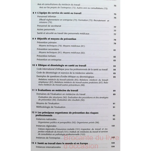 Médecine du travail