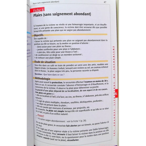 Mémo-fiches de secourisme PSC1-SST