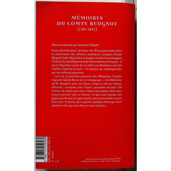 Mémoires du comte Beugnot (1783-1815)