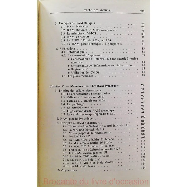 Mémoires intégrées - Fonctionnement, choix, utilisation