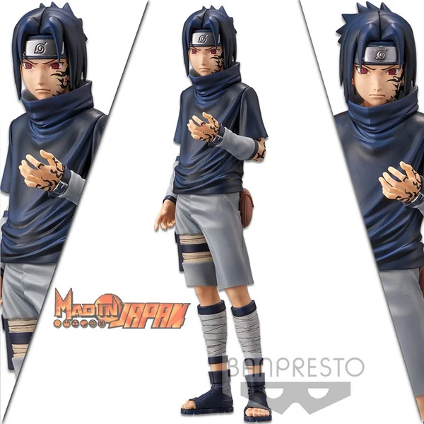 NARUTO Figurine Sasuke Uchiha Sharingan Version Grandista Nero Banpresto