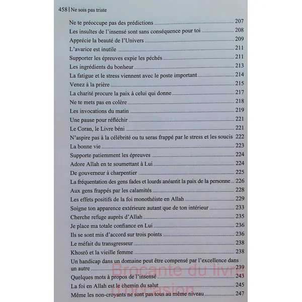 Ne sois pas triste-