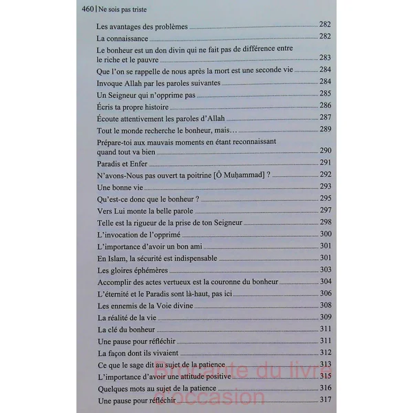 Ne sois pas triste-