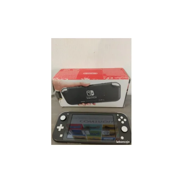 Nintendo Switch Lite grise – Comme neuve – Boîte complète