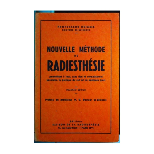 nouvelle méthode de radiesthésie