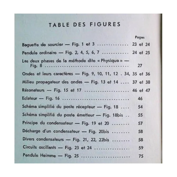 nouvelle méthode de radiesthésie