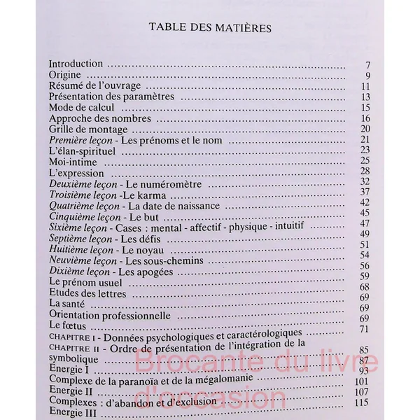 Numérologie, psychologie - Manuel pratique-
