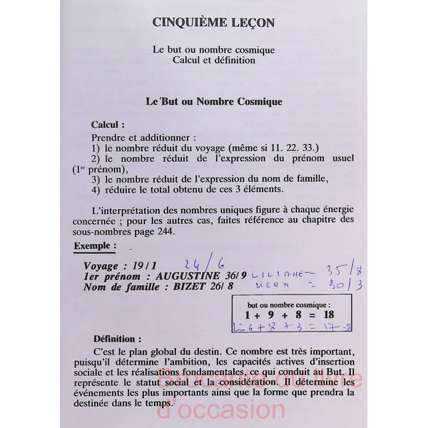 Numérologie, psychologie - Manuel pratique-