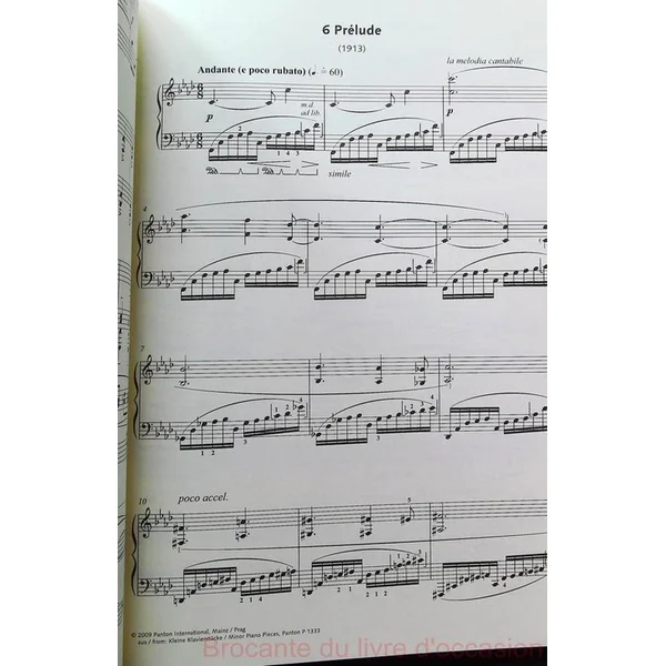 Oeuvres choisies pour piano (Partition) Bohuslav Martinu