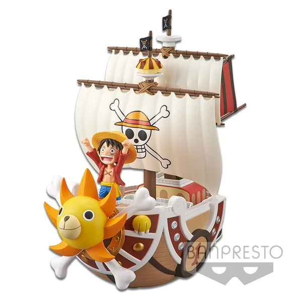 ONE PIECE Figurine Luffy &Thousand Sunny Mega WCF Banpresto