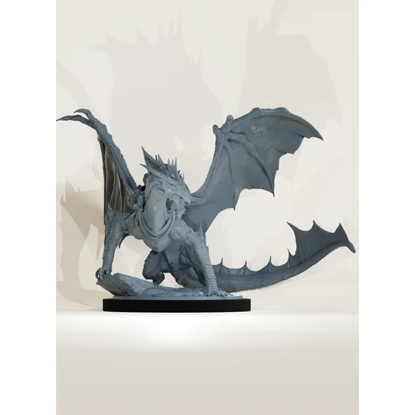 Orc sur dragon d'argent
