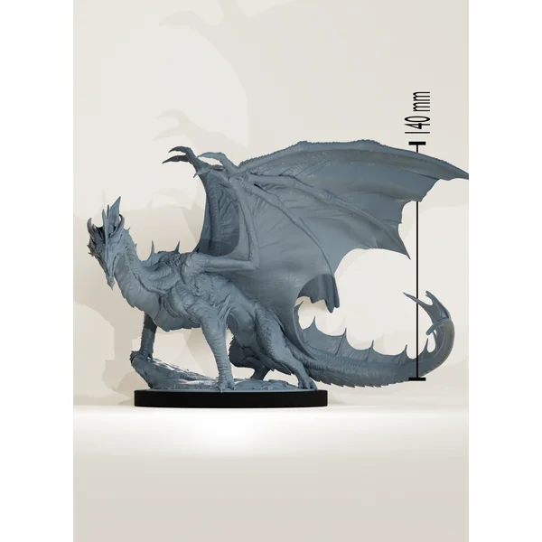 Orc sur dragon d'argent