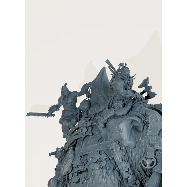 Orcs sur mammouth de guerre
