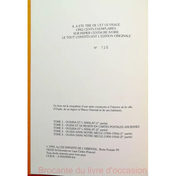 OUJDA ET L'AMALAT (Maroc) Tome 3 (neuf) et 5-