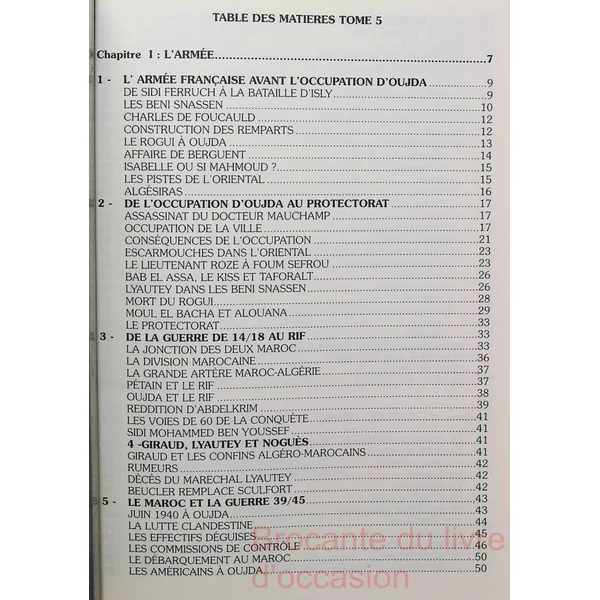 OUJDA ET L'AMALAT (Maroc) Tome 3 (neuf) et 5-