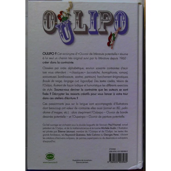 OULIPO L'Abécédaire provisoirement définitif