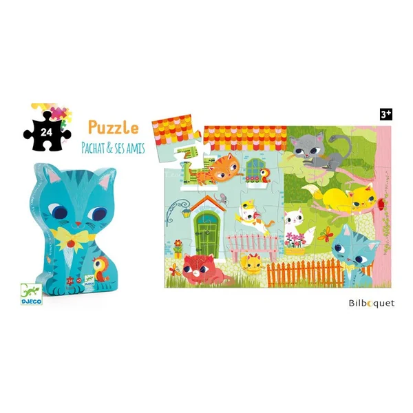 Pachat & ses amis Puzzle Silhouette 24 pièces