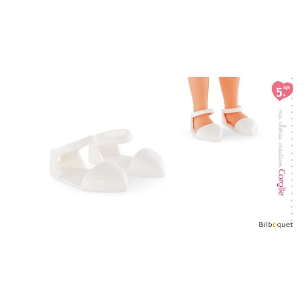 Paire de sandales blanches 33cm - ma chérie création