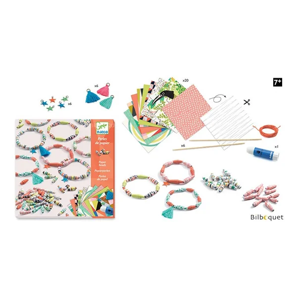 Papier créatif Bracelets de printemps-Perles de papier