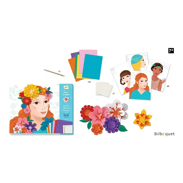 Papier créatif Jeunes filles en fleurs 7-13ans