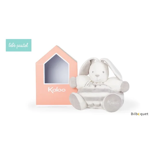 Patapouf lapinou gris & crème 30cm - Bébé Pastel Kaloo