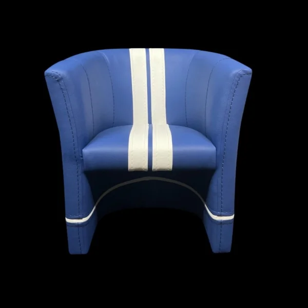 Petit Fauteuil cabriolet Racing Inside pour enfants n° 98 Cobra racing bleu / blanc