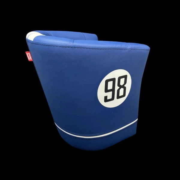 Petit Fauteuil cabriolet Racing Inside pour enfants n° 98 Cobra racing bleu / blanc